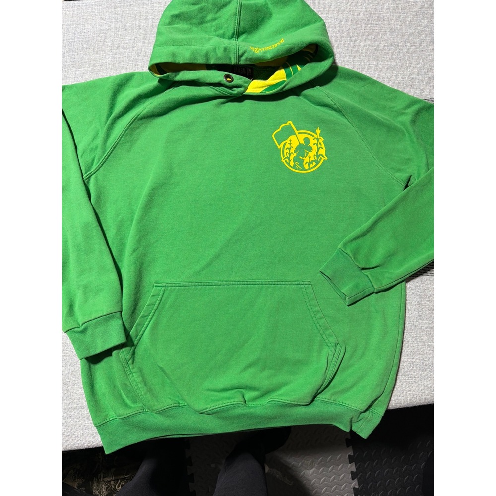 BASEBALLISM Mens Green Pullover Hoodie Believe‎ In Baseball Graphic Size S